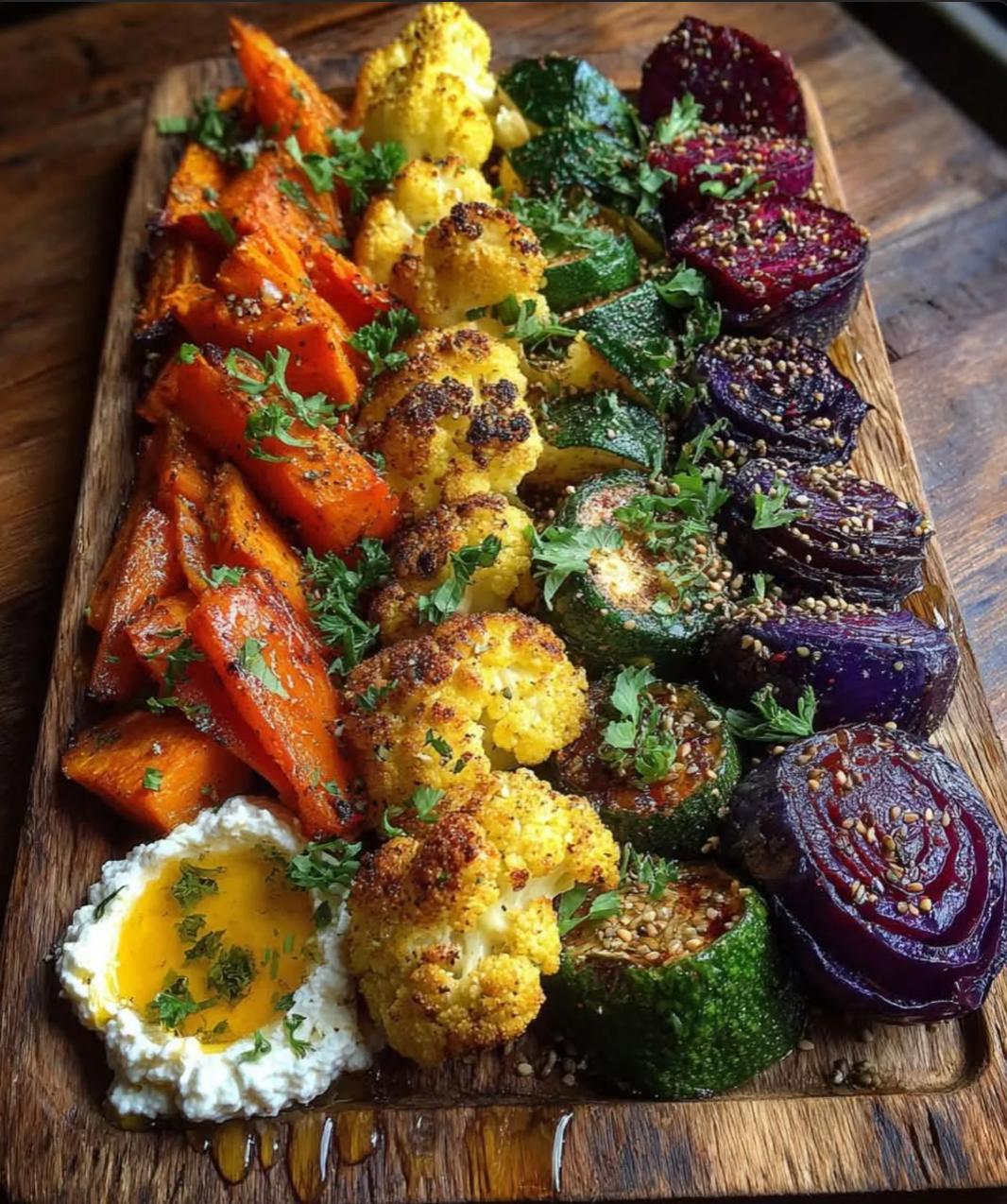 Rainbow Roasted Veggie Board